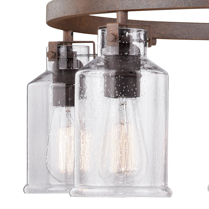 Vaxcel Milone H0198 Chandelier Light - Textured Rustic Bronze