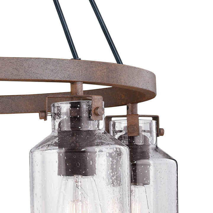 Vaxcel Milone H0198 Chandelier Light - Textured Rustic Bronze