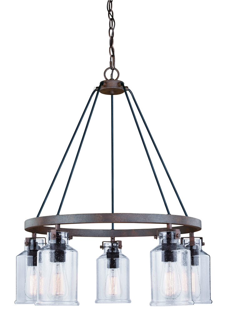 Vaxcel Milone H0198 Chandelier Light - Textured Rustic Bronze