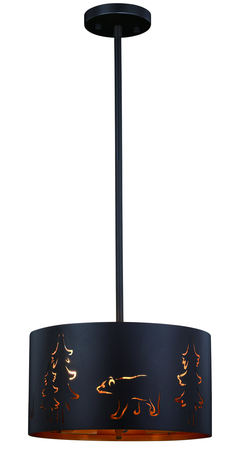 Vaxcel Katmai P0254 Pendant Light - Noble Bronze/Brass Gold