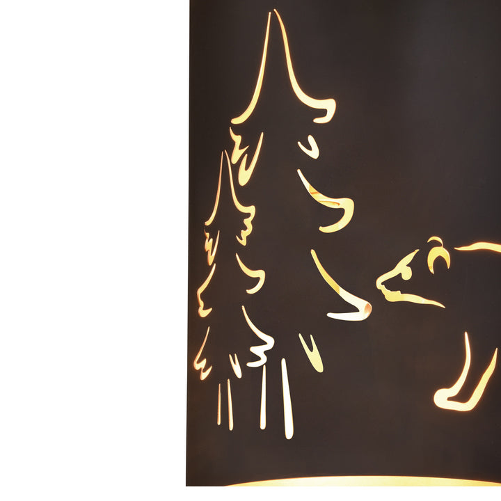 Vaxcel Katmai W0277 Wall Light - Noble Bronze and Brass Gold
