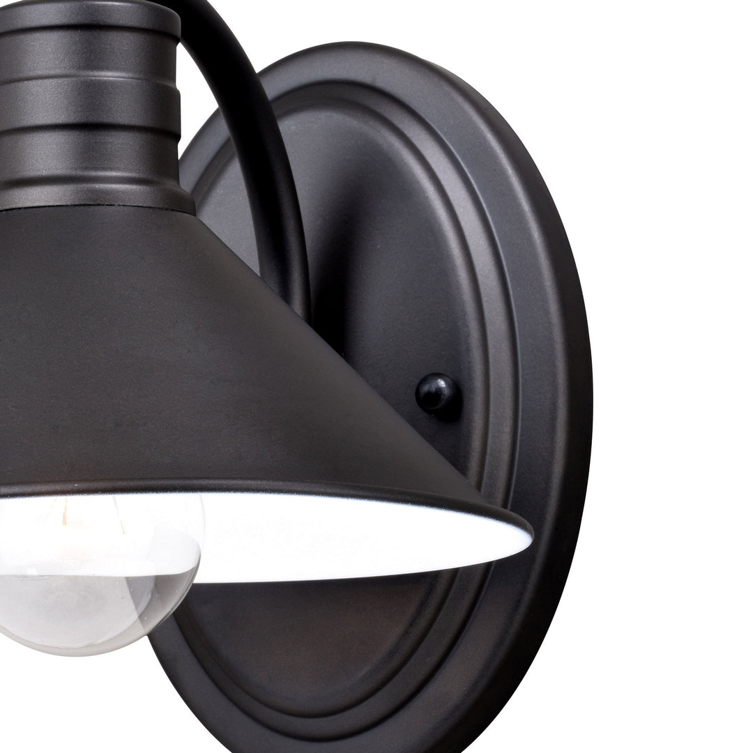 Vaxcel Akron W0283 Wall Light - Oil Rubbed Bronze and Matte White
