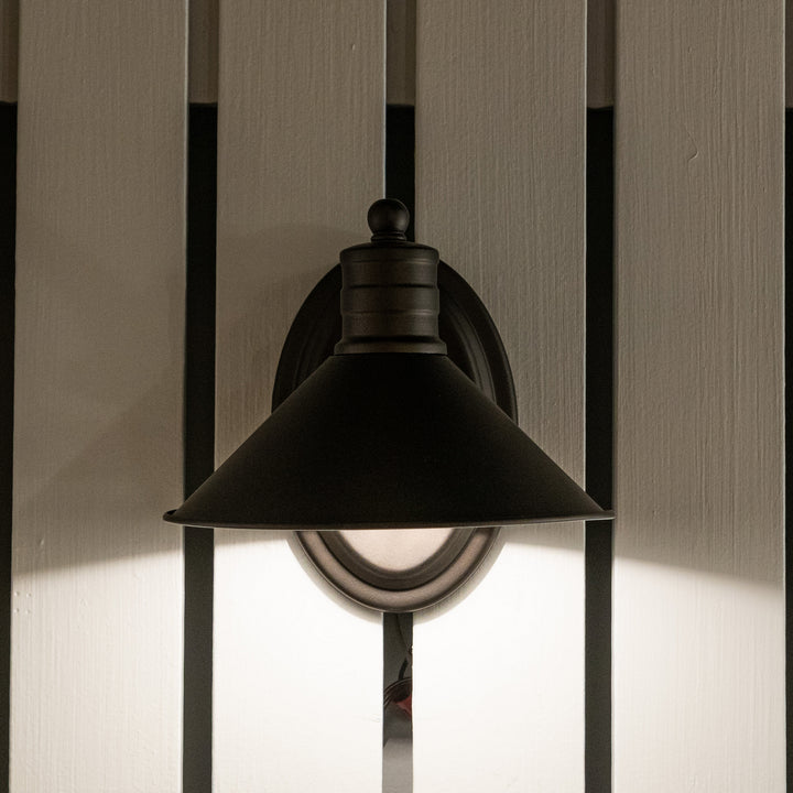 Vaxcel Akron W0283 Wall Light - Oil Rubbed Bronze and Matte White