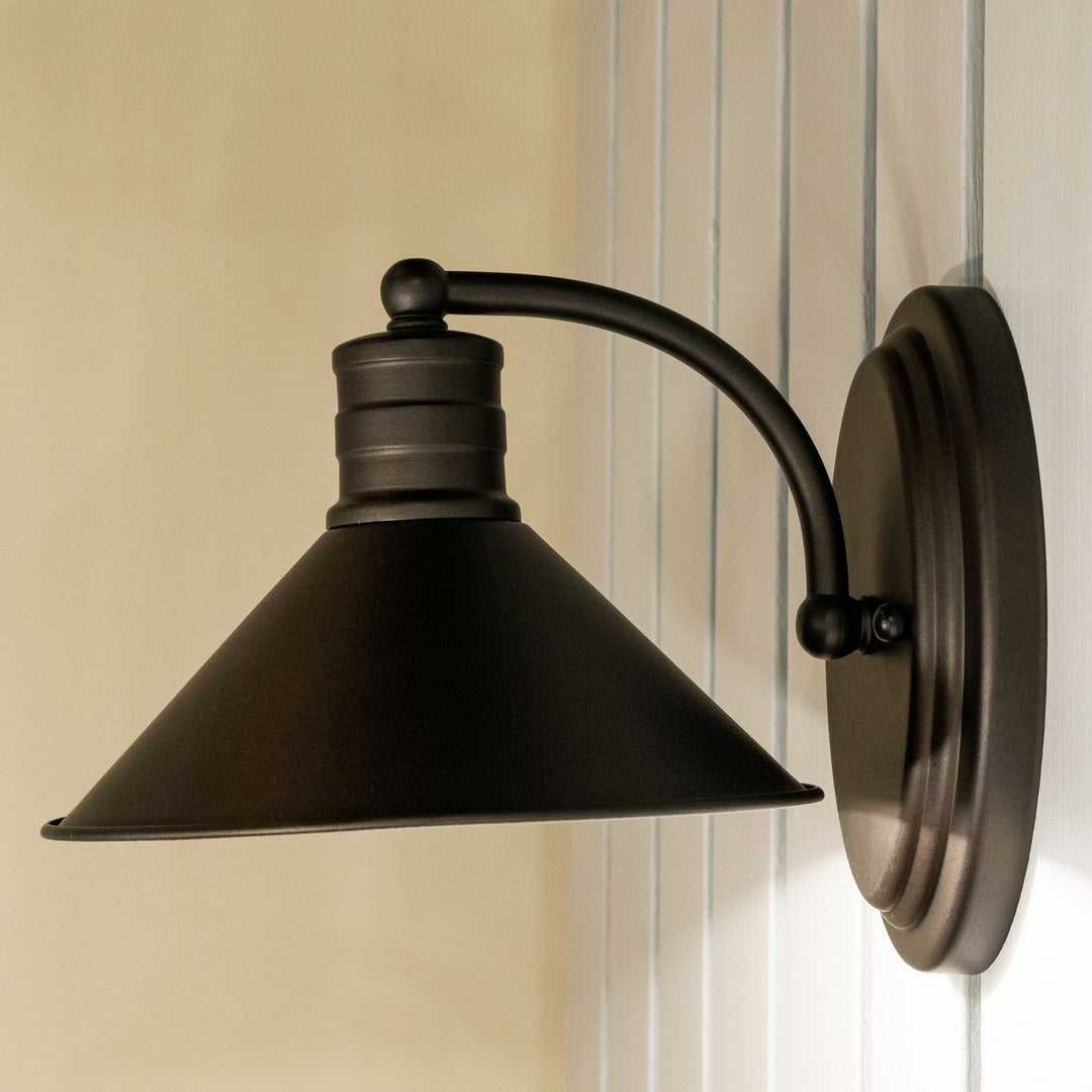 Vaxcel Akron W0283 Wall Light - Oil Rubbed Bronze and Matte White