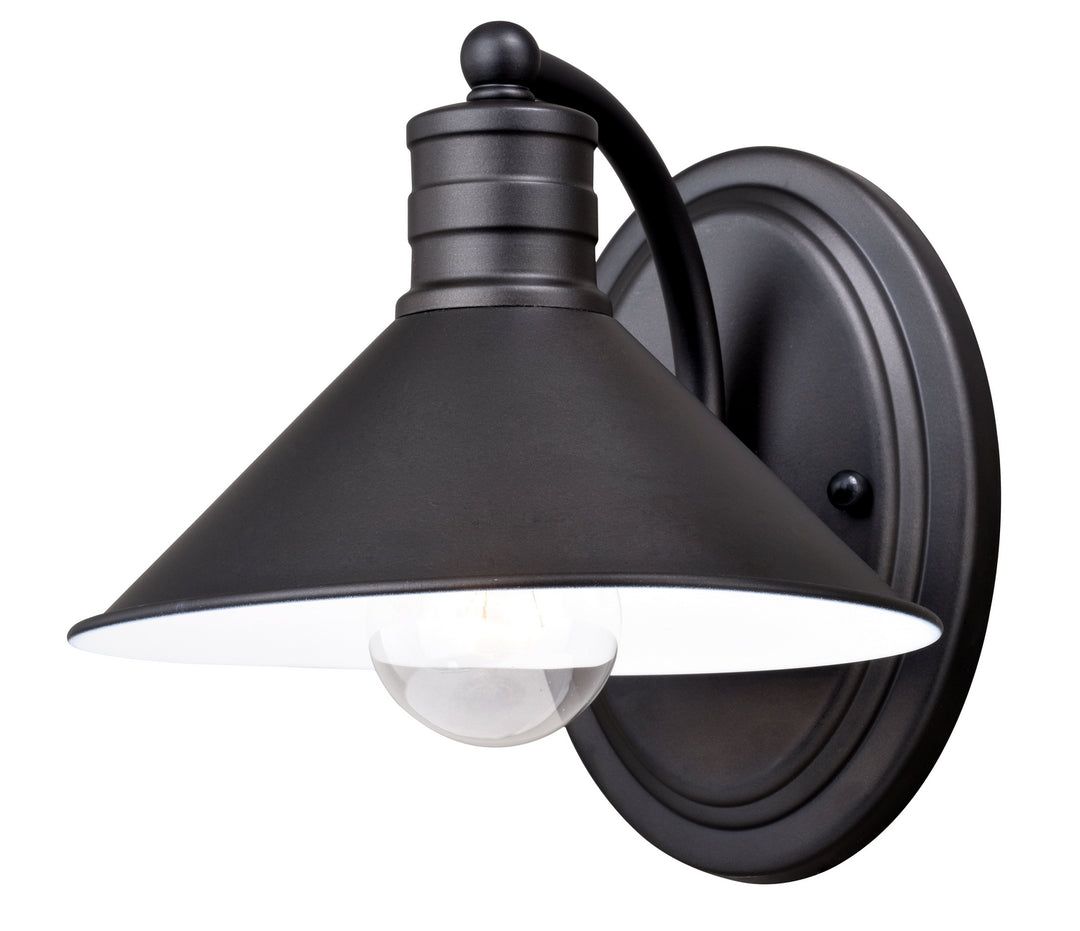 Vaxcel Akron W0283 Wall Light - Oil Rubbed Bronze and Matte White