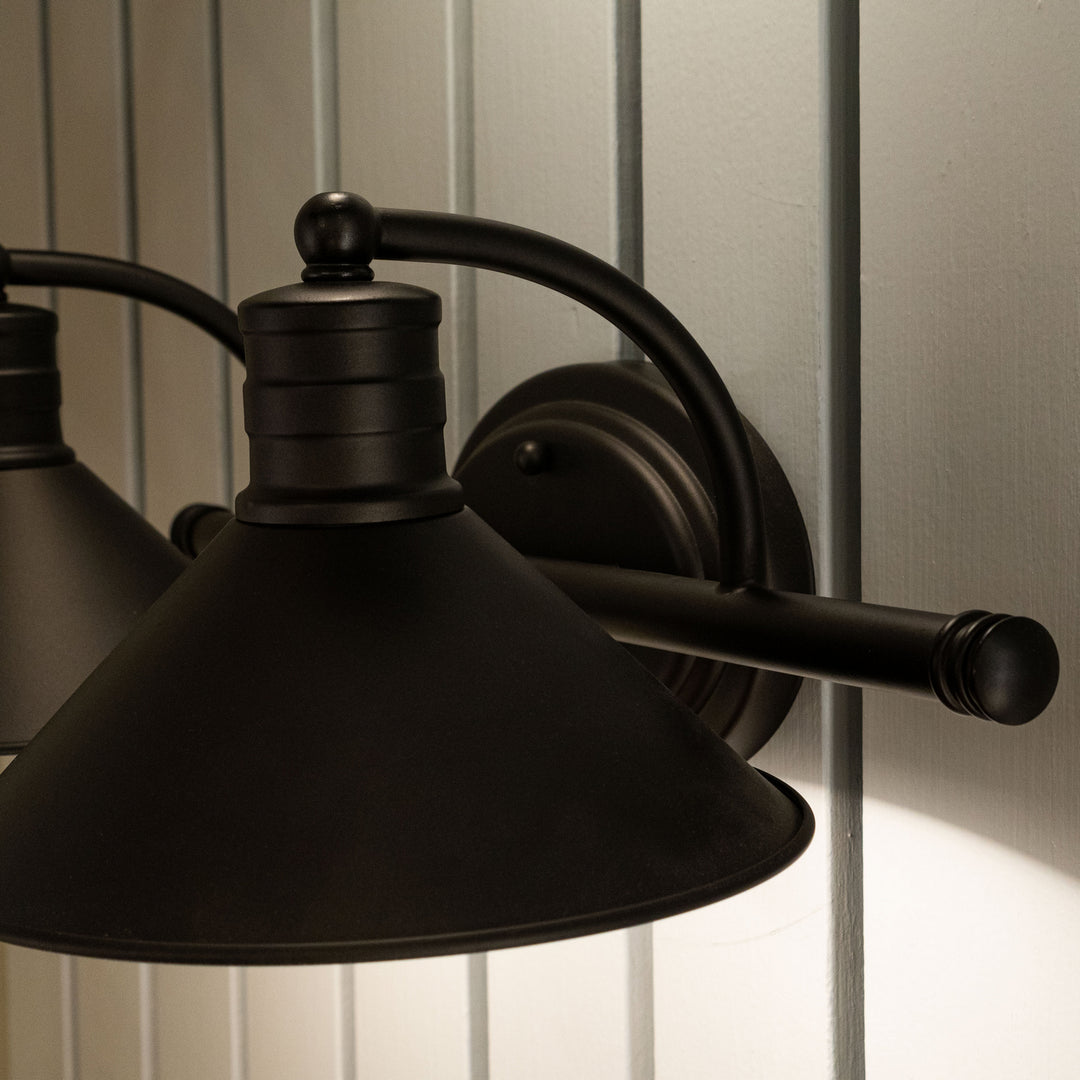 Vaxcel Akron W0284 Bath Vanity Light 18 in. wide - Oil Rubbed Bronze and Matte White