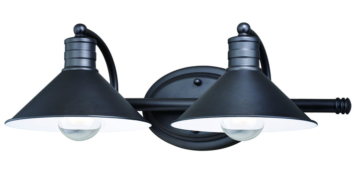 Vaxcel Akron W0284 Bath Vanity Light 18 in. wide - Oil Rubbed Bronze and Matte White