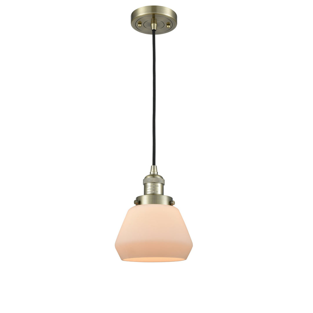 Innovations Franklin Restoration 201C-AB-G171 Pendant Light - Antique Brass