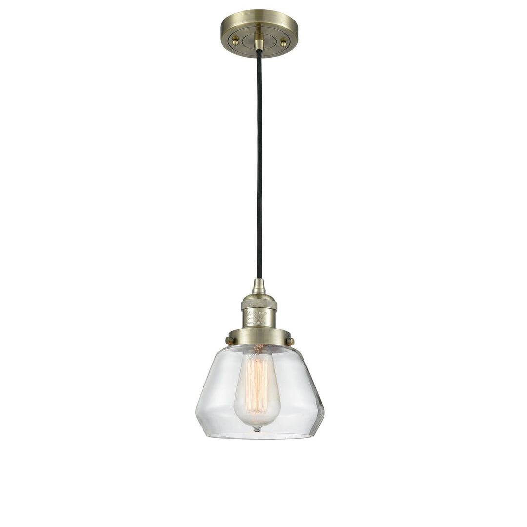 Innovations Franklin Restoration 201C-AB-G172 Pendant Light - Antique Brass