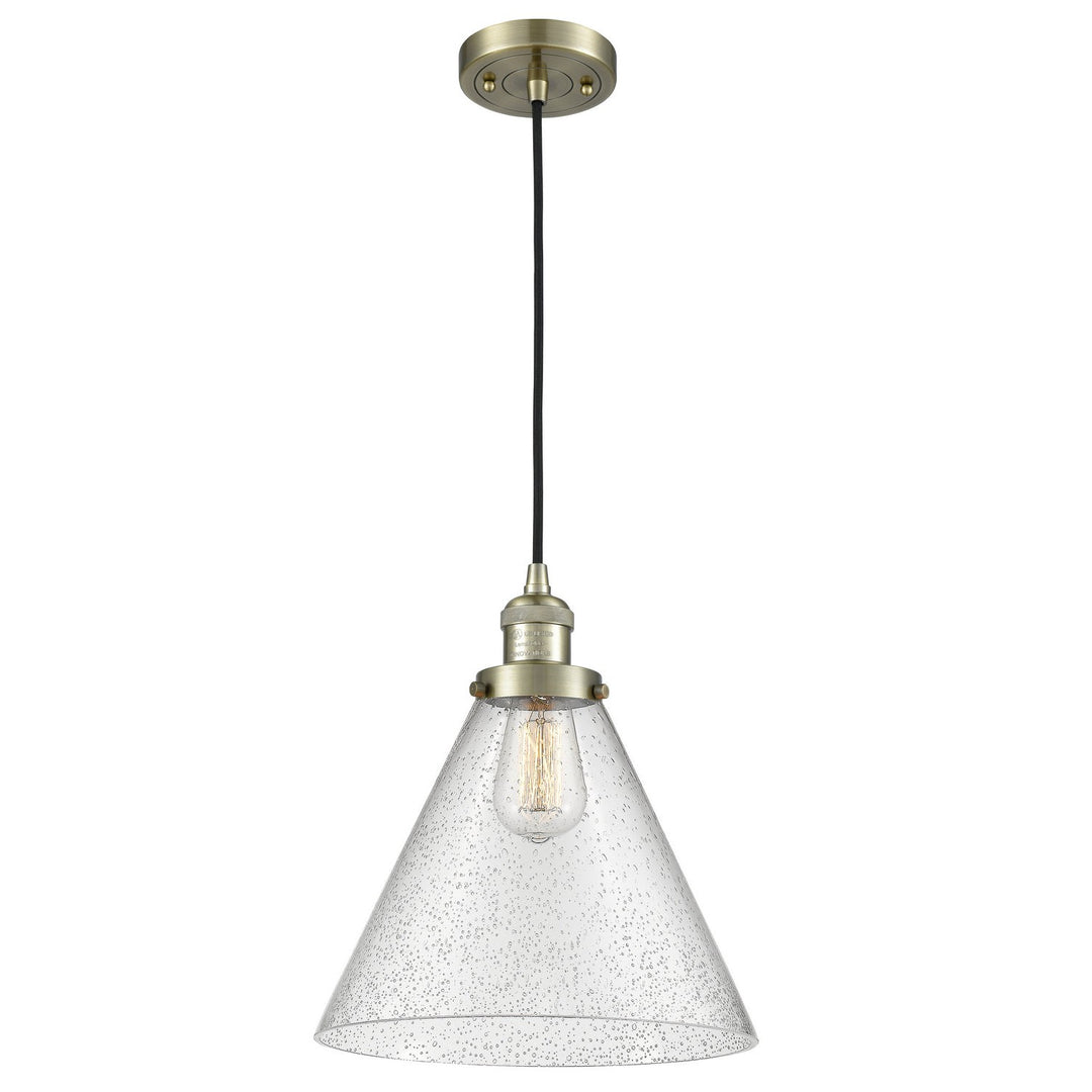 Innovations Franklin Restoration 201C-AB-G44-L Pendant Light - Antique Brass
