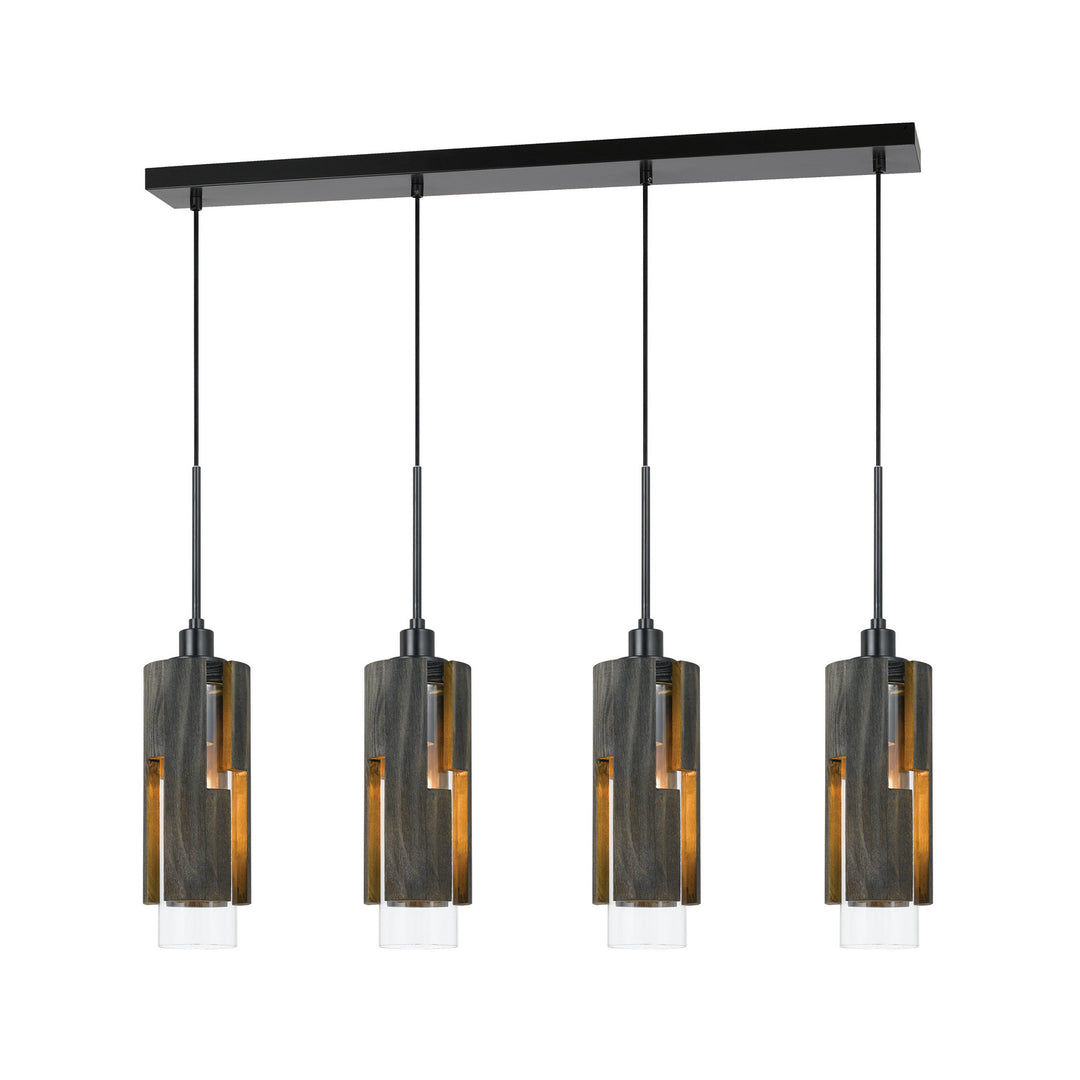 Cal FX-3641-4 Pendant Light - Wood