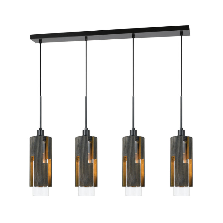 Cal FX-3641-4 Pendant Light - Wood