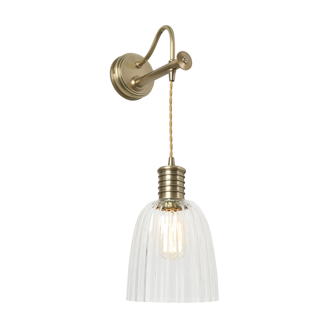 Lucas+McKearn Douille El/douille1abgs753 Wall Sconce Light - Aged Brass