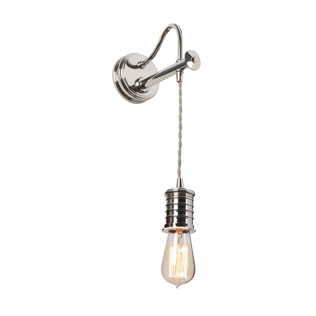 Lucas+McKearn Douille El/douille1pn Wall Sconce Light - Polished Nickel