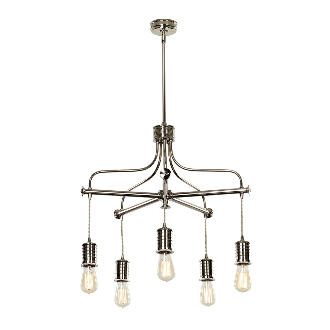 Lucas+McKearn Douille El/douille5pn Chandelier Light - Polished Nickel