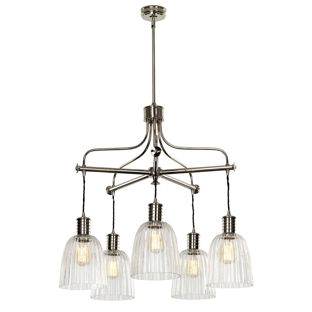 Lucas+McKearn Douille El/douille5pngs753 Chandelier Light - Polished Nickel