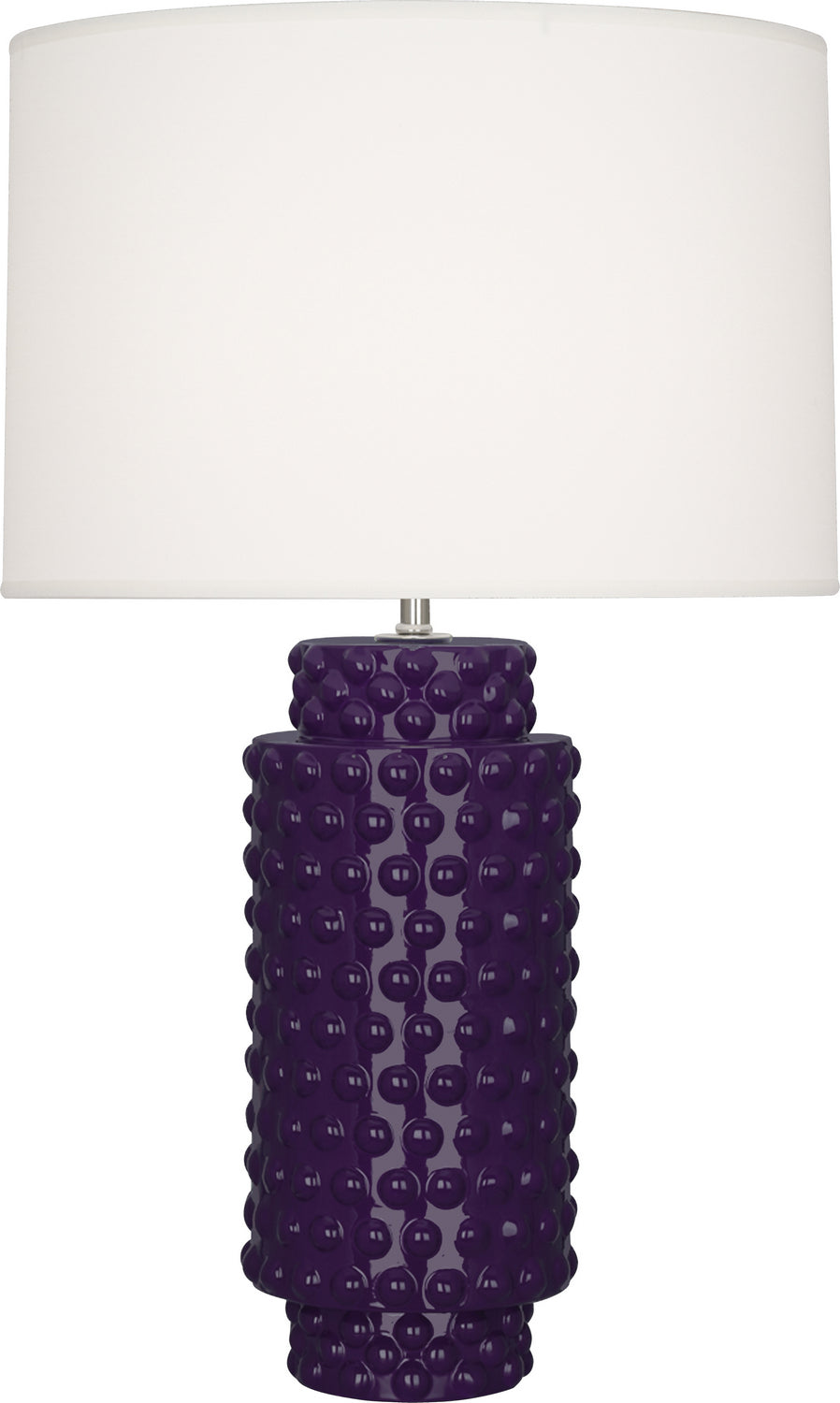 Robert Abbey Lighting AM800 Dolly Lamp Amethyst Glazed Textured