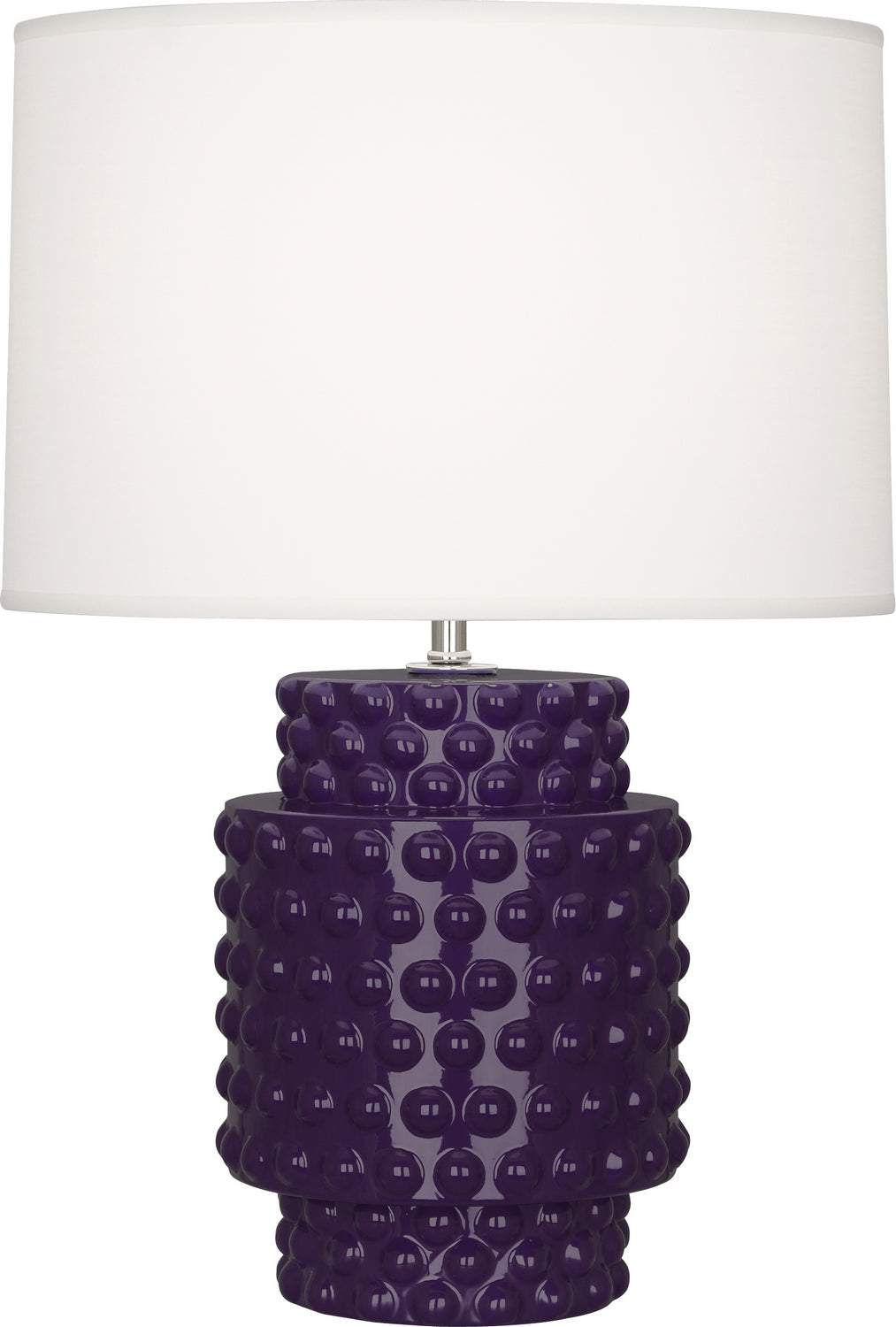 Robert Abbey Lighting AM801 Dolly Lamp Amethyst Glazed Textured