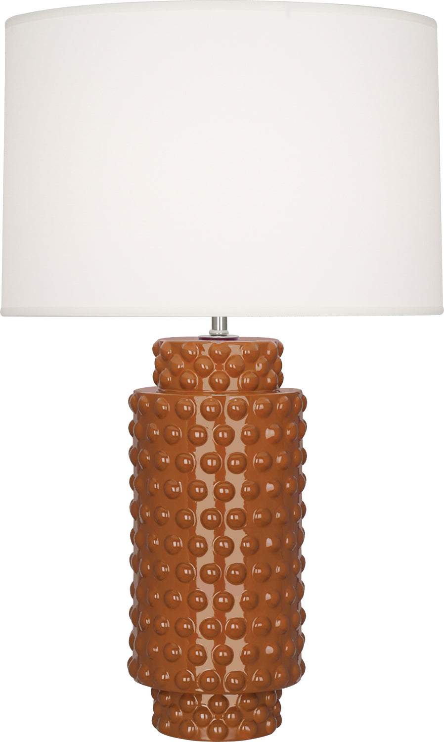 Robert Abbey Lighting CM800 Dolly Lamp Cinnamon Glazed Textured