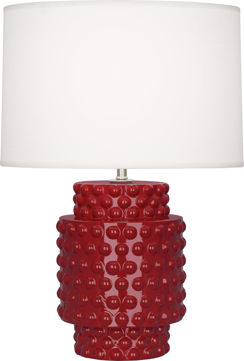 Robert Abbey Lighting OX801 Dolly Lamp Oxblood Glazed Textured