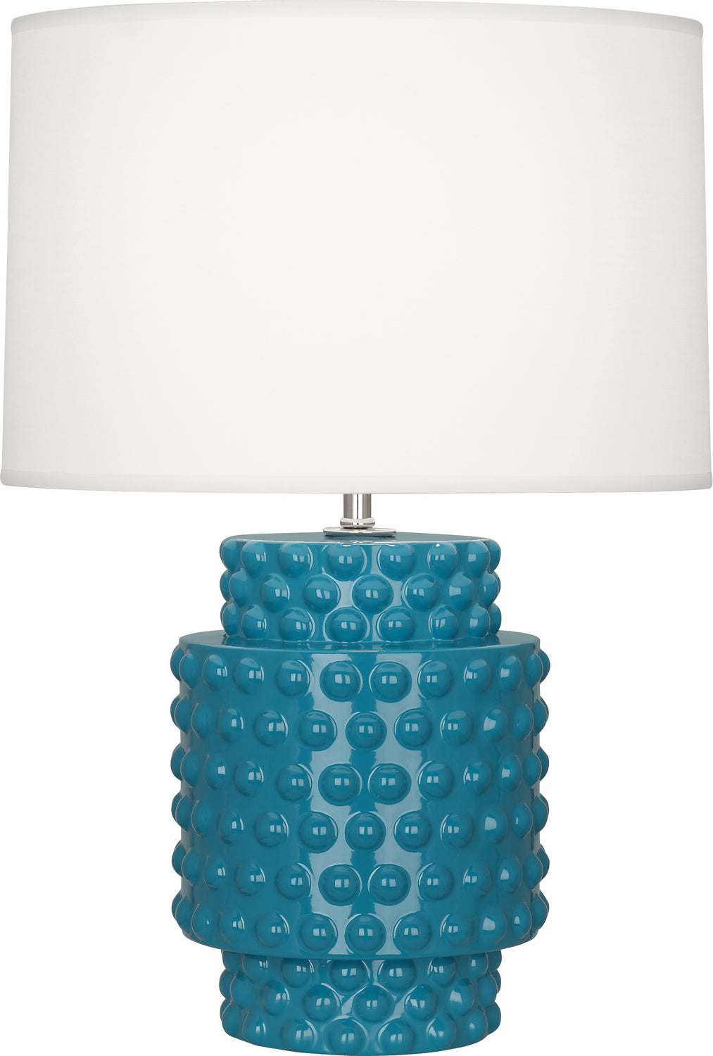 Robert Abbey Lighting PC801 Dolly Lamp Peacock Glazed Textured