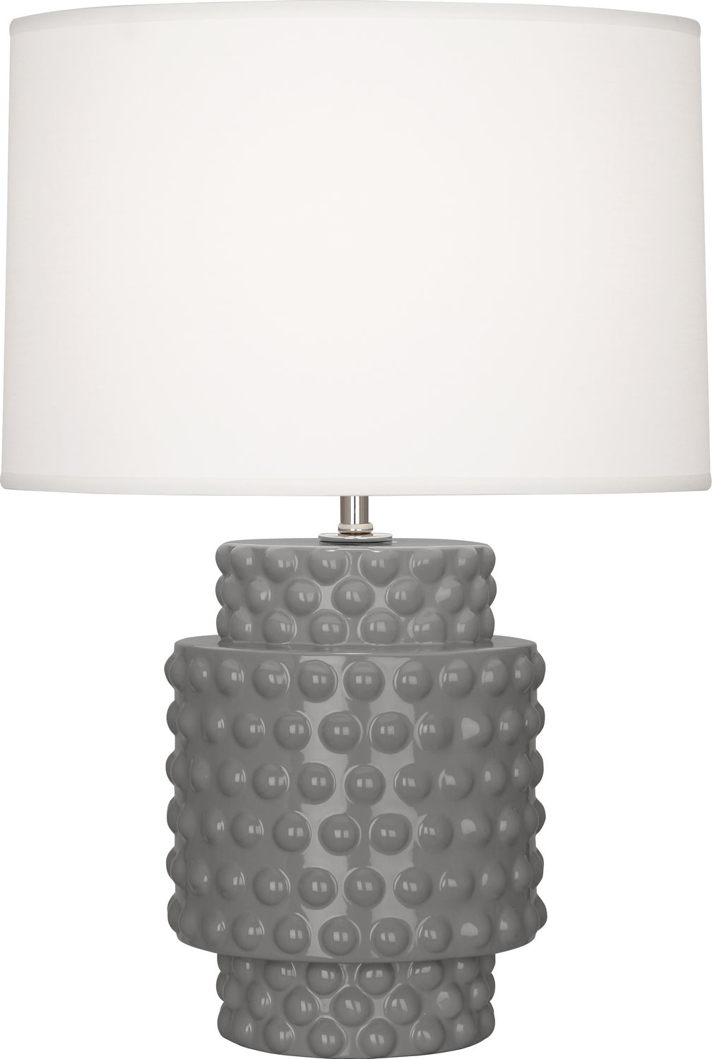 Robert Abbey Lighting ST801 Dolly Lamp Smoky Taupe Glazed Textured