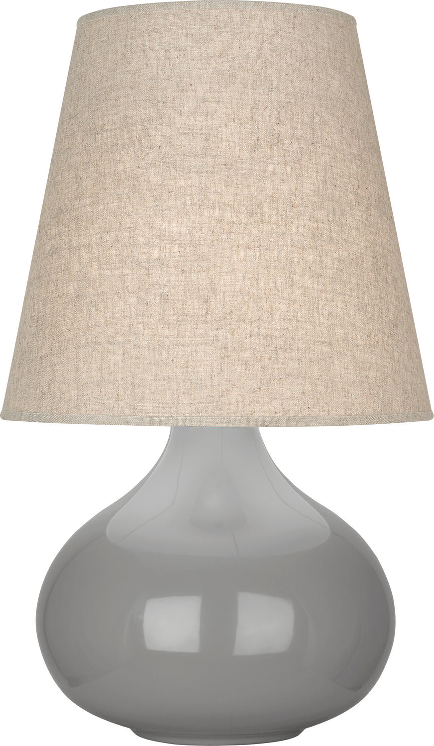 Robert Abbey Lighting ST91 June Lamp Smoky Taupe Glazed