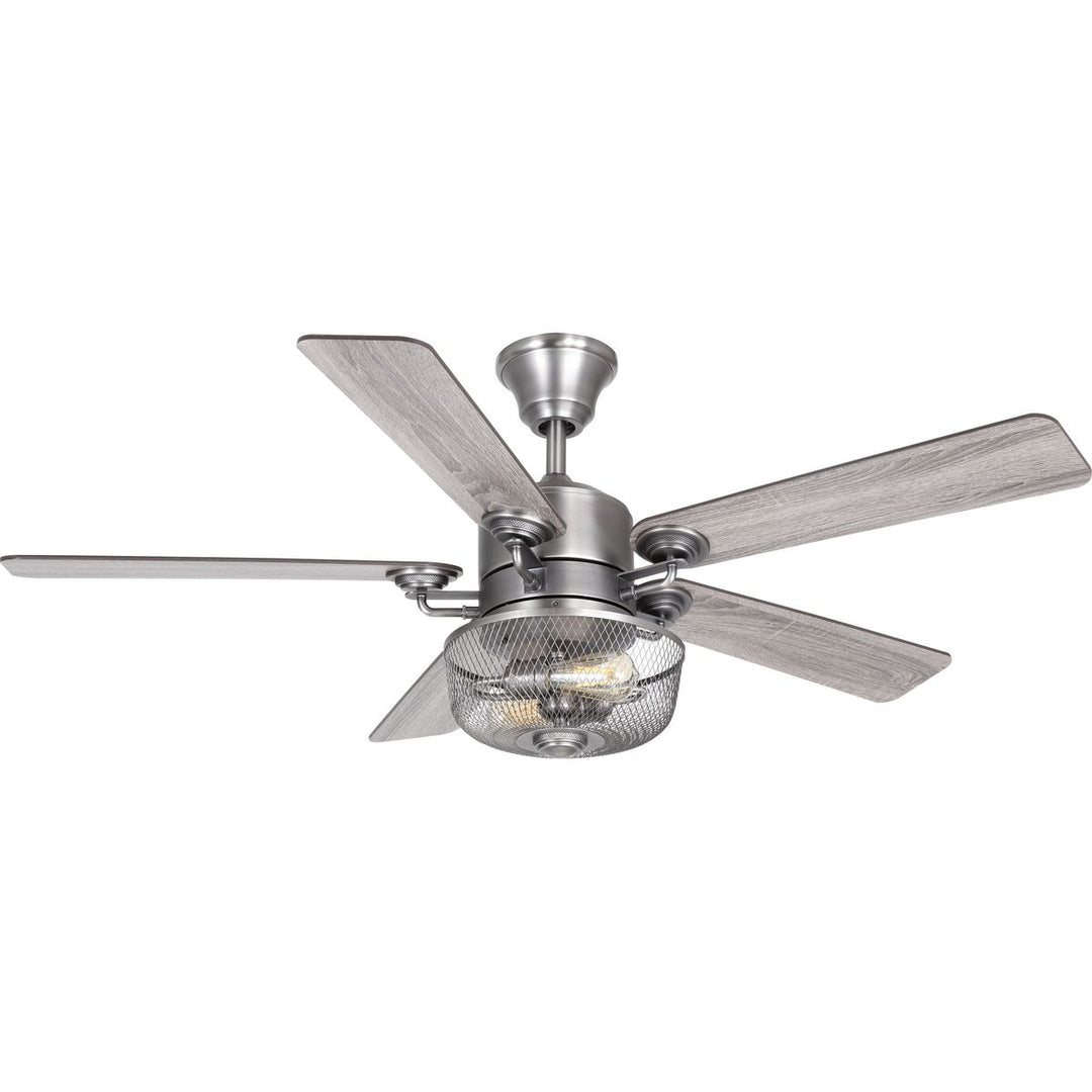 Progress Greer P2584-81 Ceiling Fan - Antique Nickel, Walnut, Driftwood/