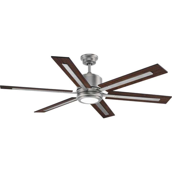 Progress Glandon P2586-8130K Ceiling Fan - Antique Nickel, Walnut, Driftwood/