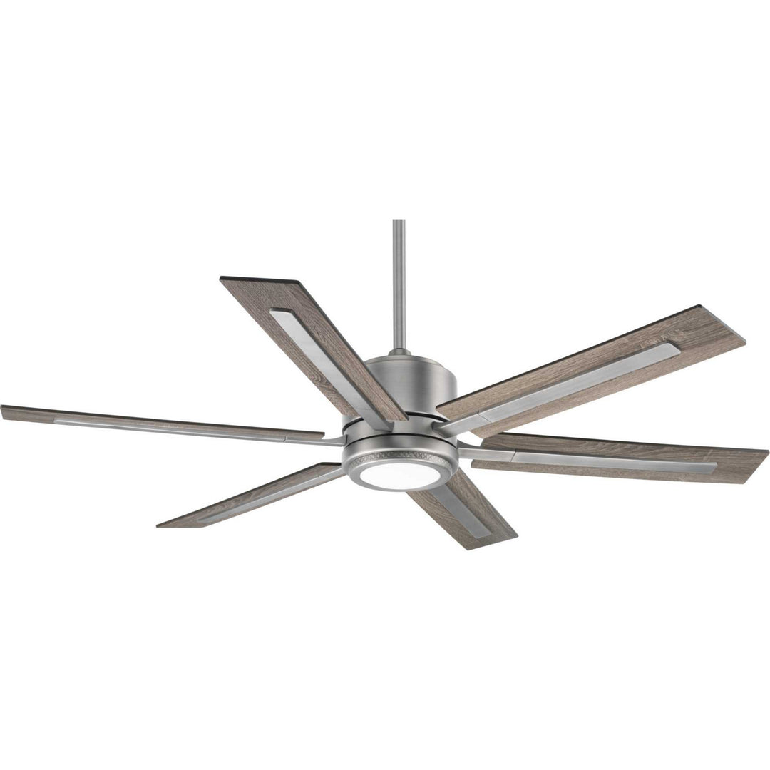 Progress Glandon P2586-8130K Ceiling Fan - Antique Nickel, Walnut, Driftwood/