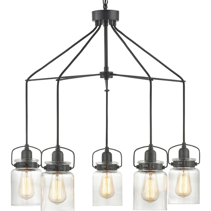 Progress Calhoun P400133-020 Chandelier Light - Antique Bronze