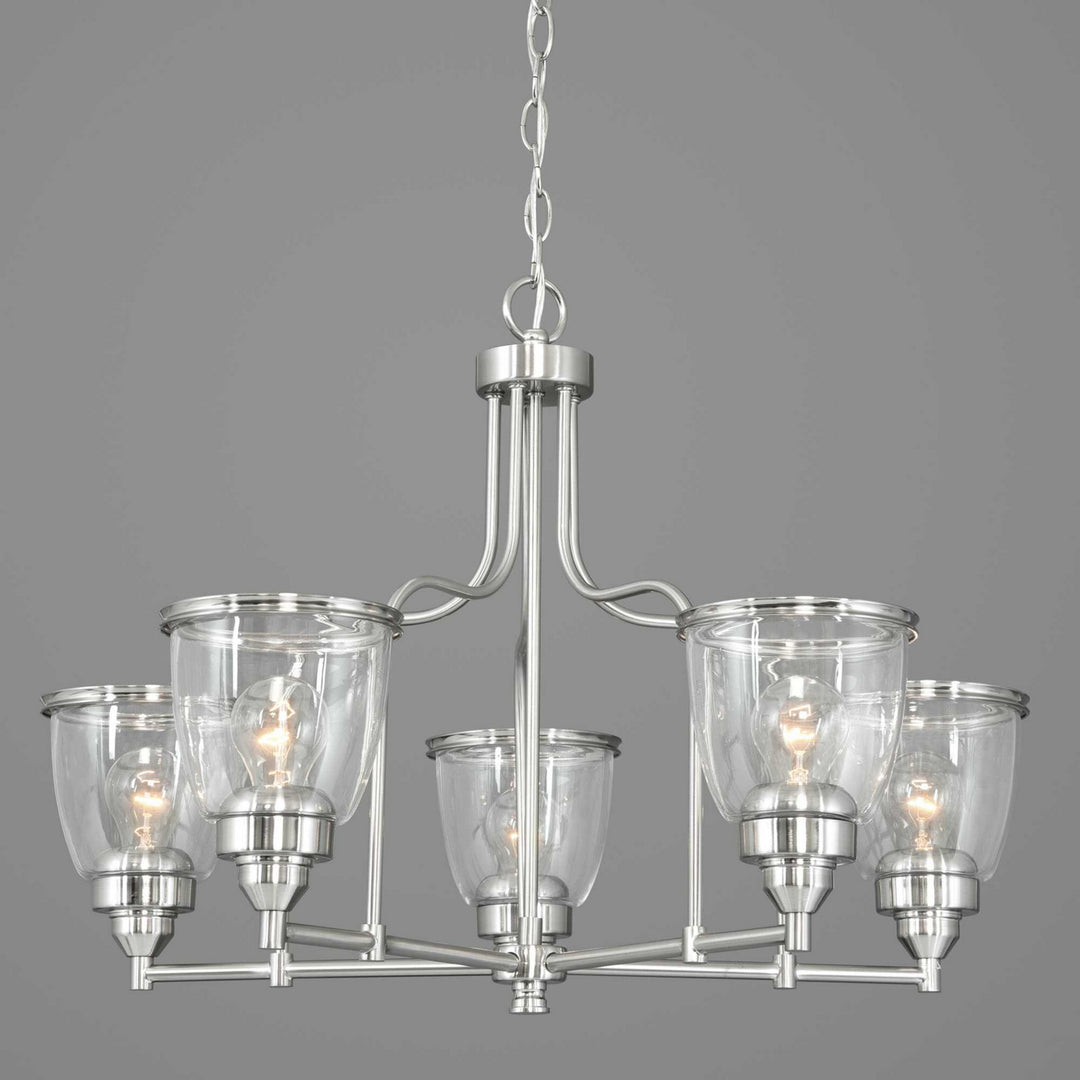 Progress Saluda P400136-009 Chandelier Light - Brushed Nickel
