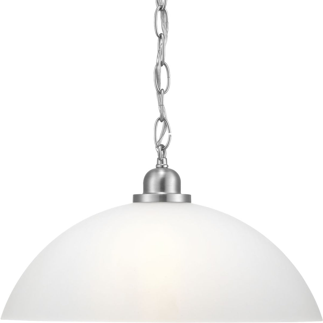 Progress Classic Dome Pendant P500149-009 Pendant Light - Brushed Nickel