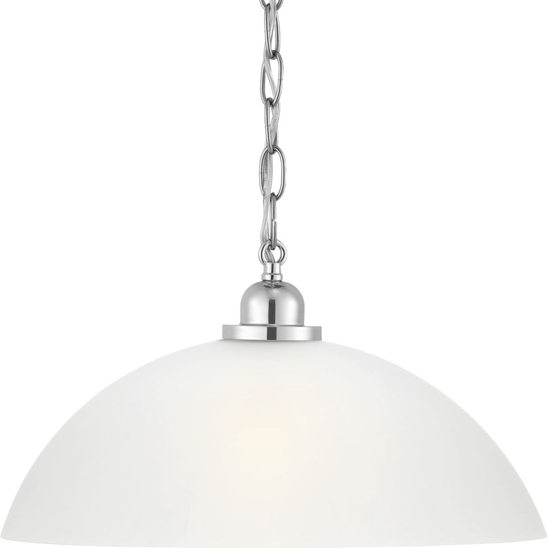 Progress Classic Dome Pendant P500149-015 Pendant Light - Polished Chrome