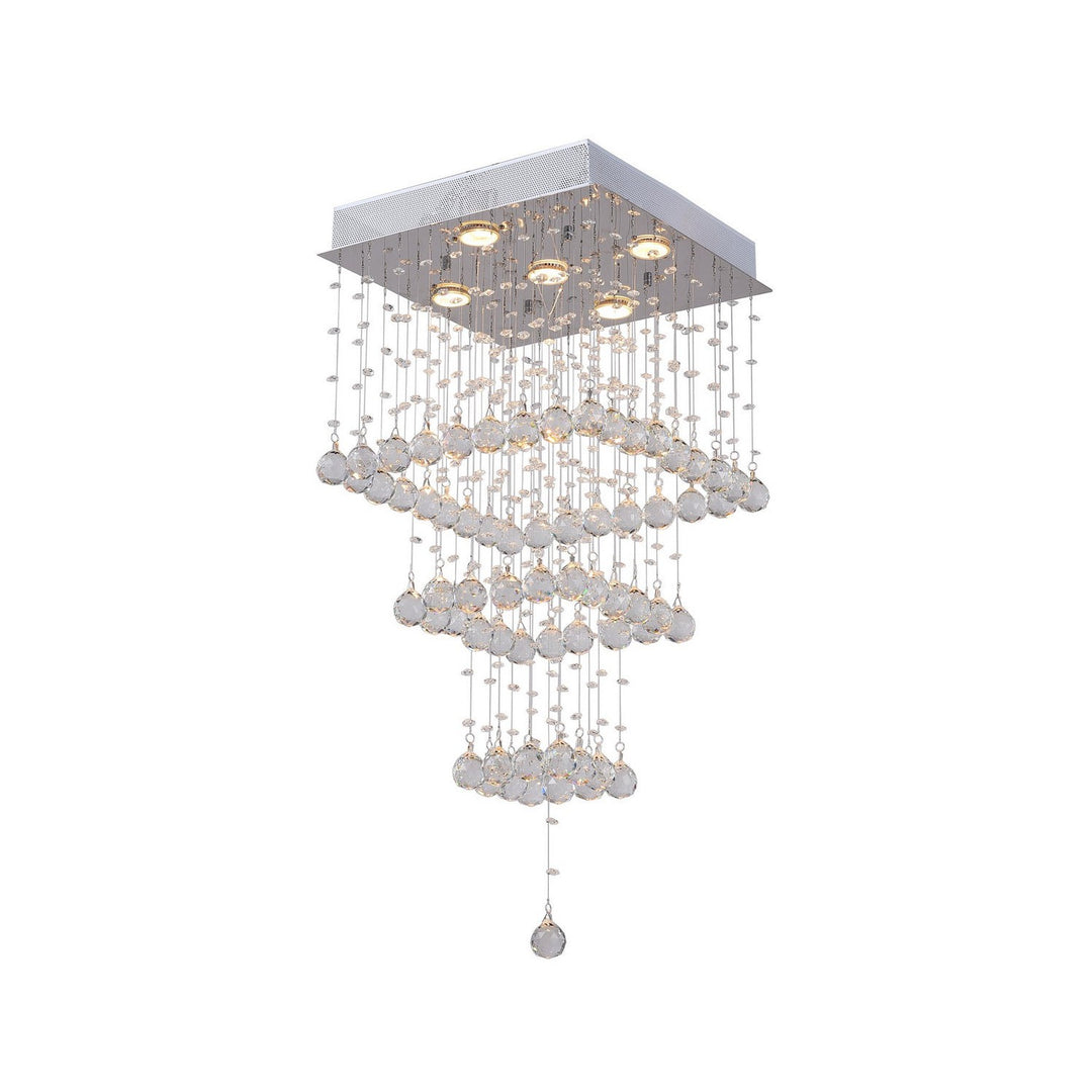 CWI Square 6601c16c-s Ceiling Light - Chrome