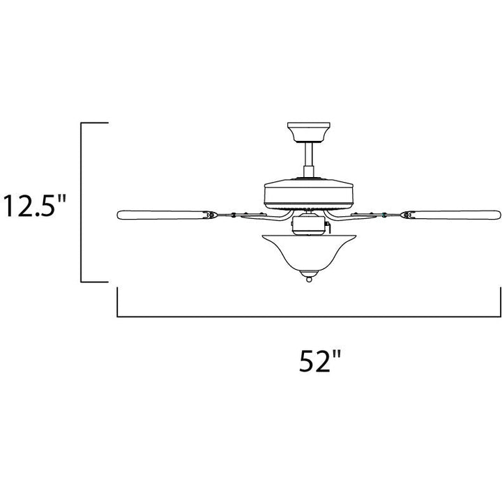 Maxim Basic-Max 89915BK Ceiling Fan - Black