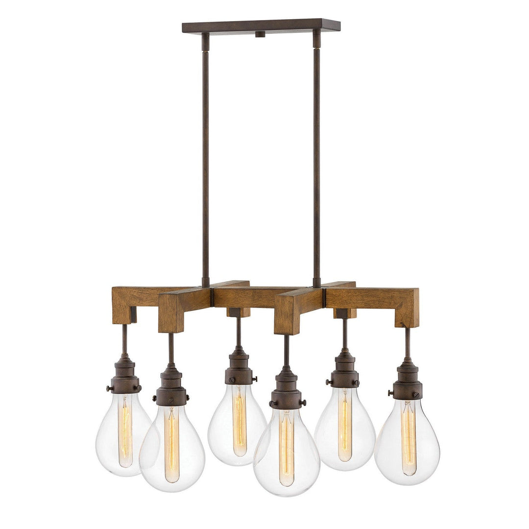 Hinkley Denton 3268IN Chandelier Light - Industrial Iron
