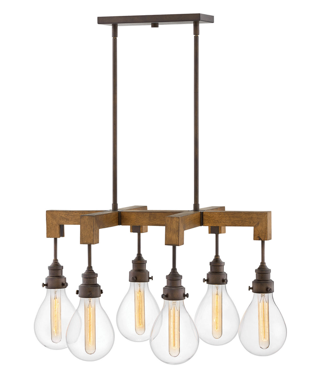 Hinkley Denton 3268IN Chandelier Light - Industrial Iron