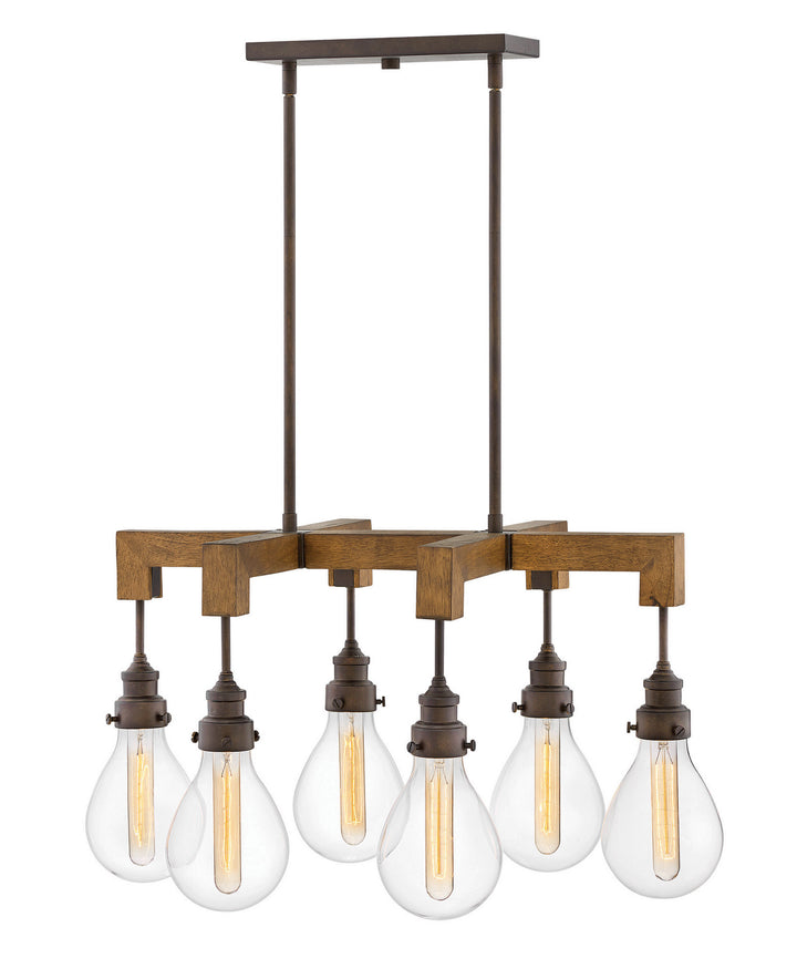 Hinkley Denton 3268IN Chandelier Light - Industrial Iron