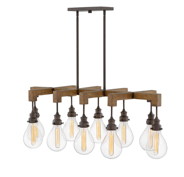 Hinkley Denton 3269IN Chandelier Light - Industrial Iron