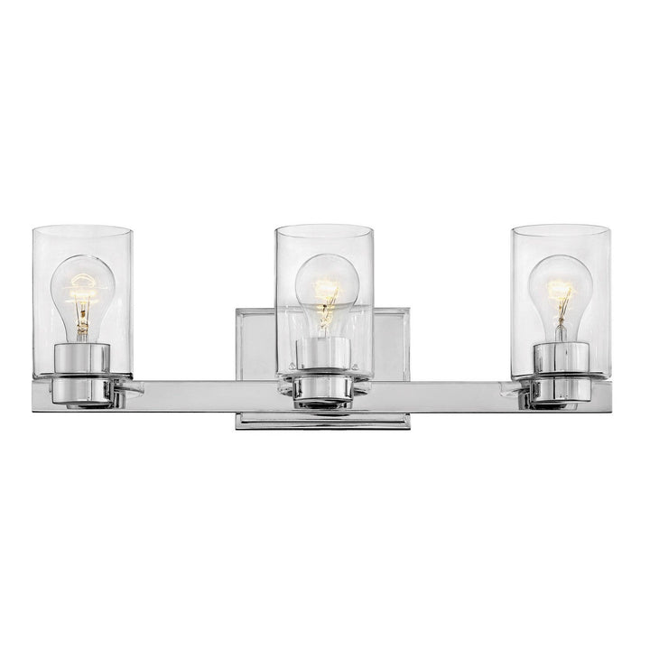 Hinkley Miley 5053CM-CL Bath Vanity Light 22 in. wide - Chrome with Clear glass