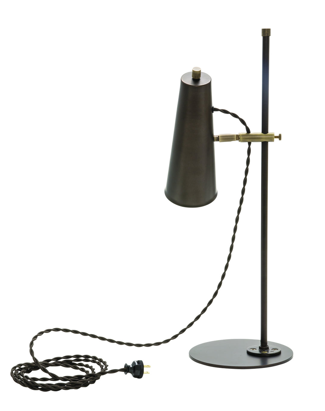 House Of Troy Lighting NOR350-CHBAB  Norton Lamp Chestnut Bronze With Antique Brass Accents