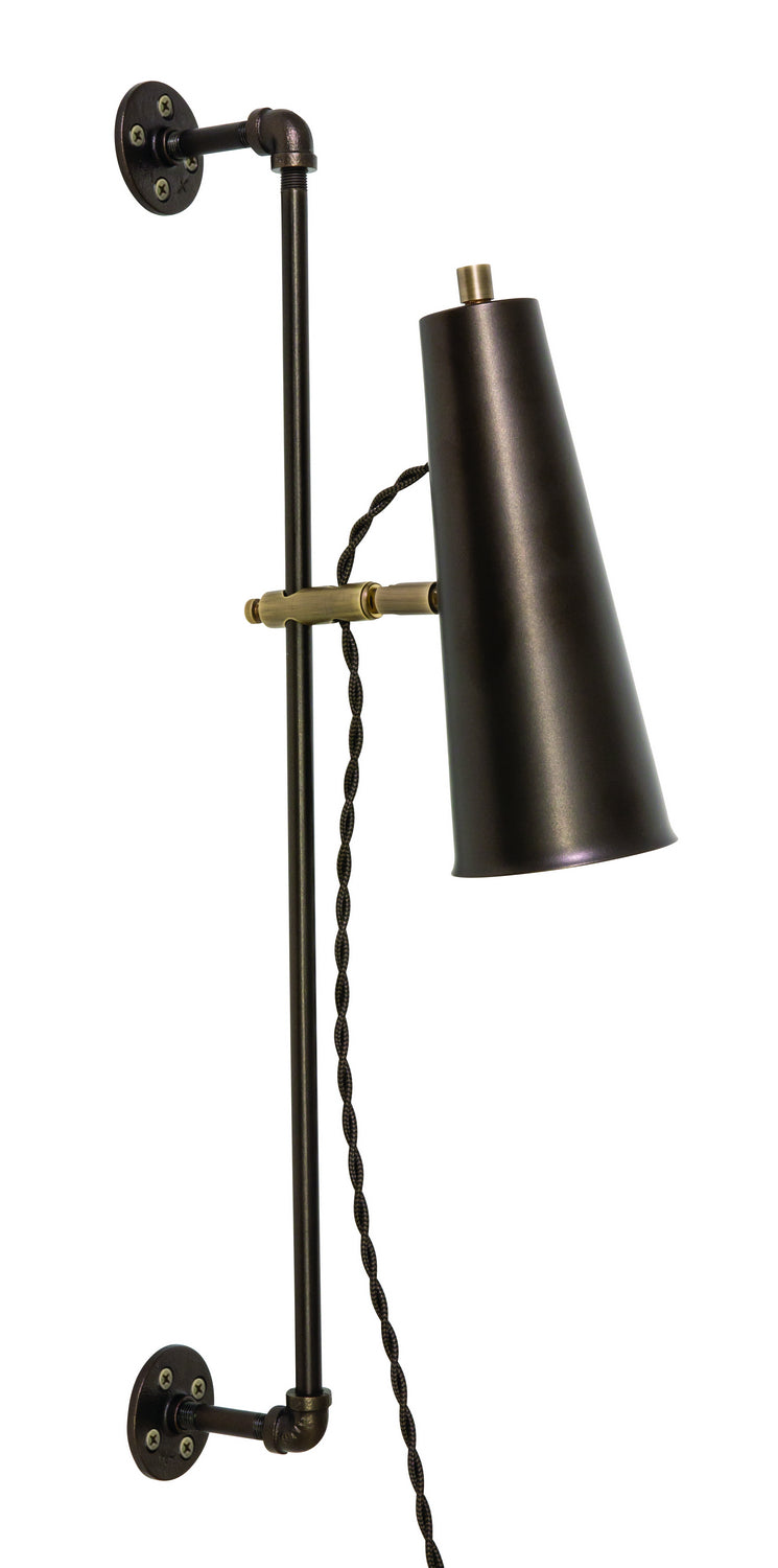 House Of Troy Lighting NOR375-CHBAB  Norton Lamp Chestnut Bronze With Antique Brass Accents