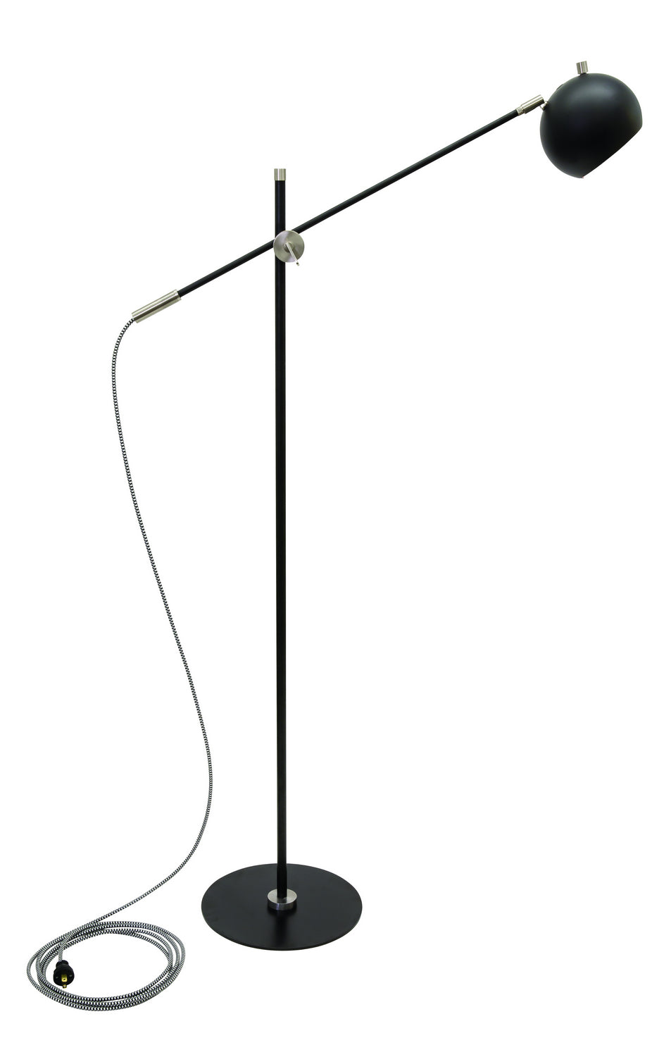 House Of Troy Lighting OR700-BLKSN  Orwell Lamp Black With Satin Nickel Accents