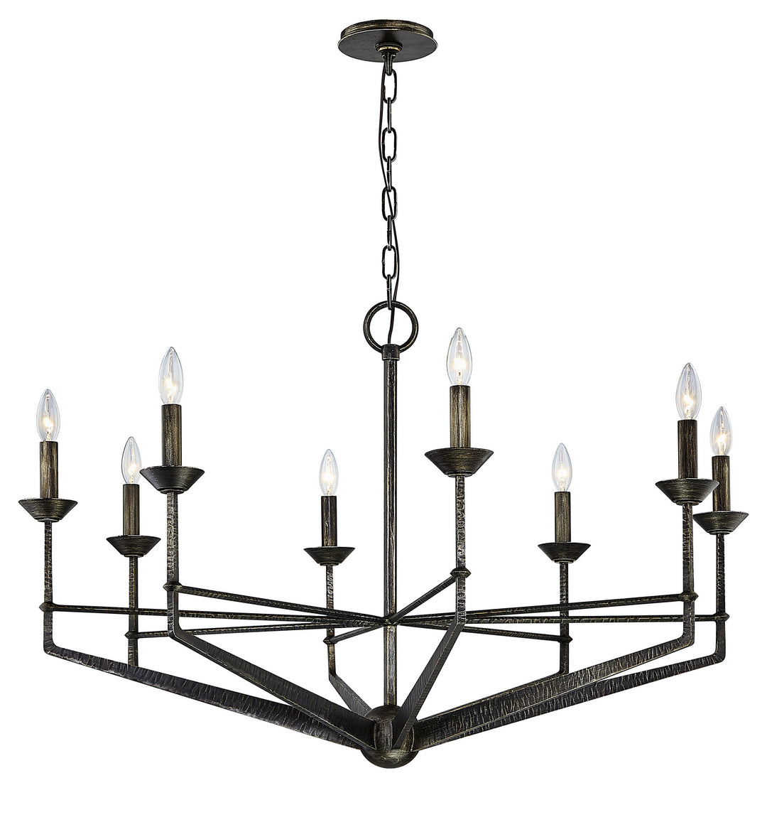 Troy Glasgow F6618 Chandelier Light - Pompeii Silver