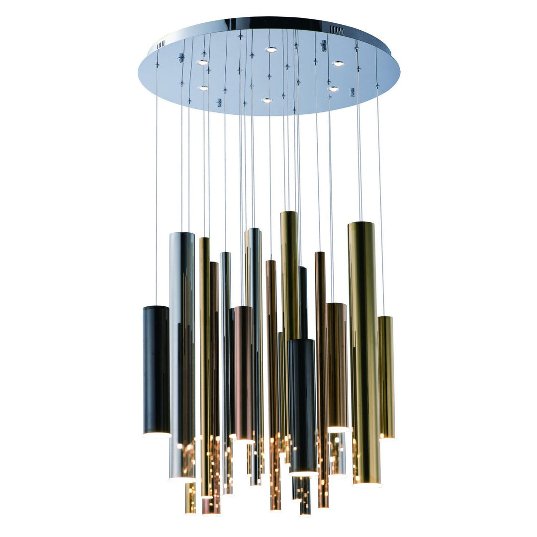 ET2 by Maxim Flute E10020-MPLT Chandelier Light - Multi-Plated