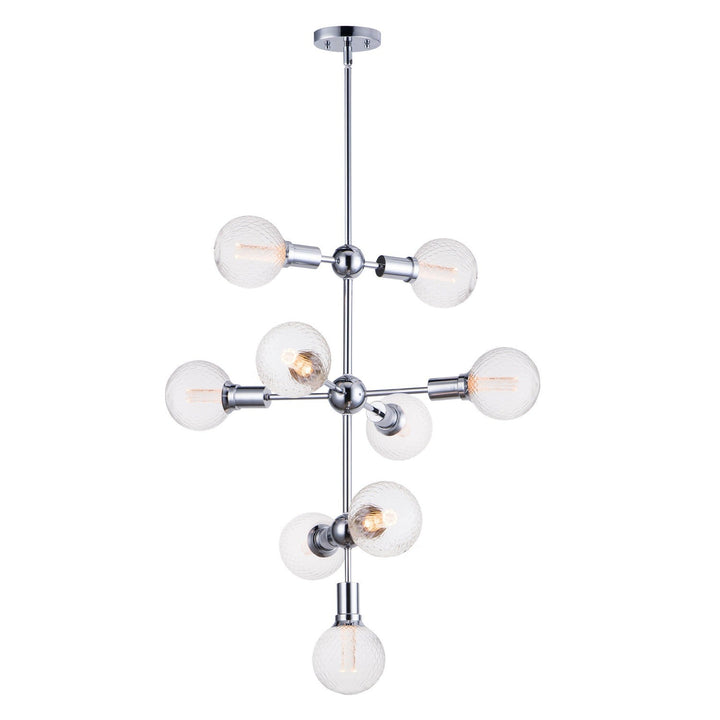 Maxim Molecule 11349PC/BUL-G40-PR Chandelier Light - Polished Chrome