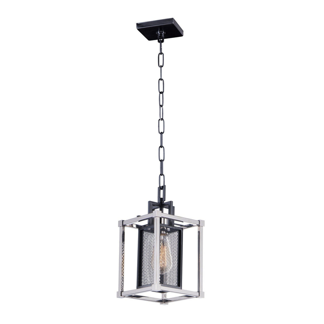 Maxim Refine 12159BKPN Pendant Light - Black / Polished Nickel