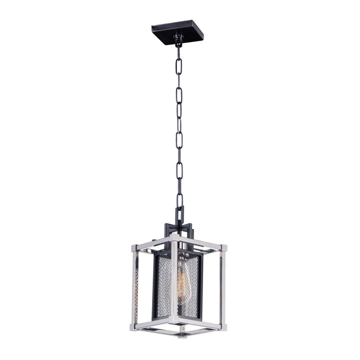 Maxim Refine 12159BKPN Pendant Light - Black / Polished Nickel