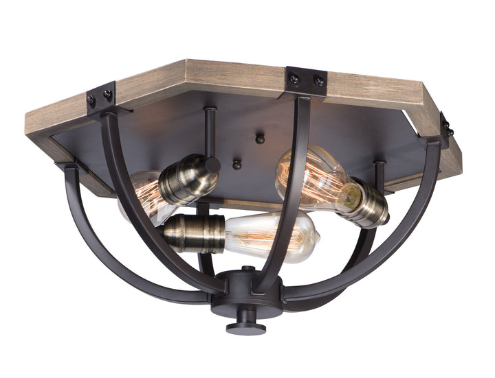 Maxim Lodge 20330WOBZ Ceiling Light - Weathered Oak / Bronze